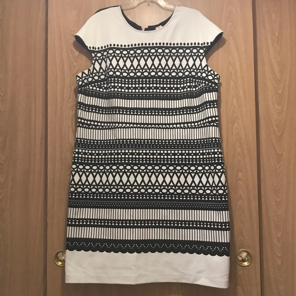 Black and white dress